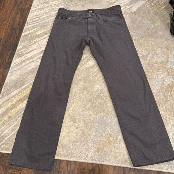 Hugo Boss Maine pants dark grey straight leg size 32/32